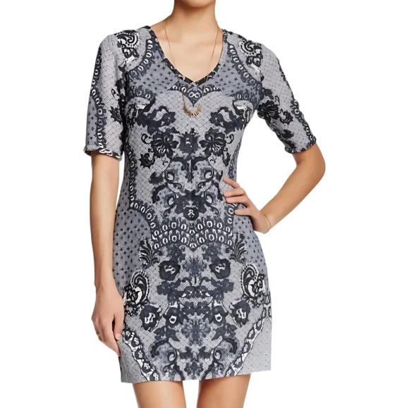 Anthropologie Yoana Baraschi fleuris Lace Sheath Dress, Size 6 - Picture 1 of 7